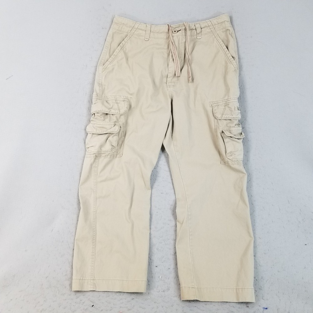 Unionbay Cargo Pants Mens 36x29 Tan Khaki Cotton Relaxed Multi Pocket Rugged